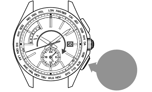 How to select the time zone (How to display the local time around the world)