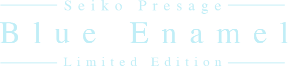Seiko Presage Blue Enamel Limited Edition