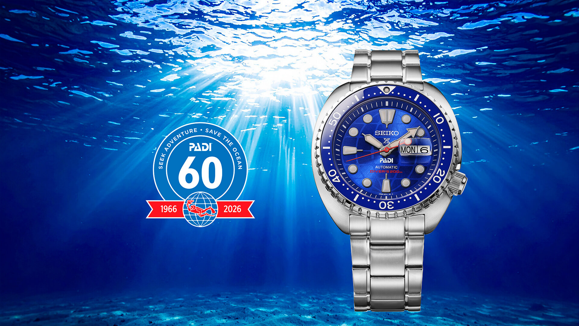 Seiko Prospex celebrates PADI's 60th anniversary and commemorates