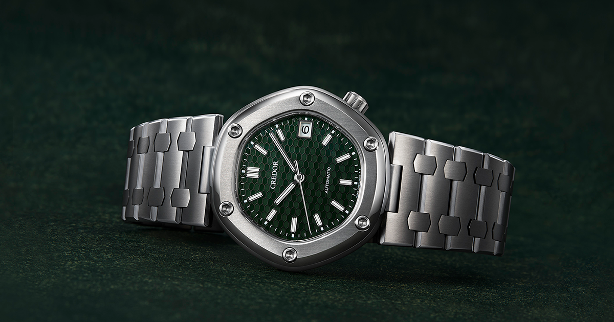 SEIKO セイコー 時計 クレドール リネアクルバ　CREDOR Um novo Locomotive, inspirado no icônico design de Gérald Genta