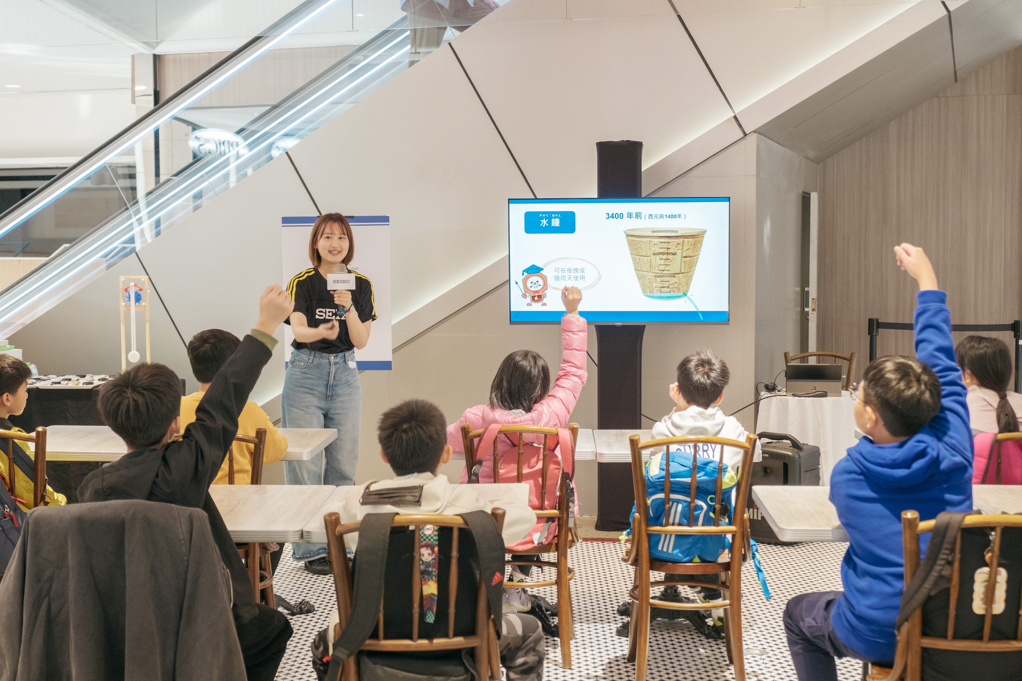 Foto de uma oficina do programa Seiko Time & Timepieces School em Taipei, Taiwan