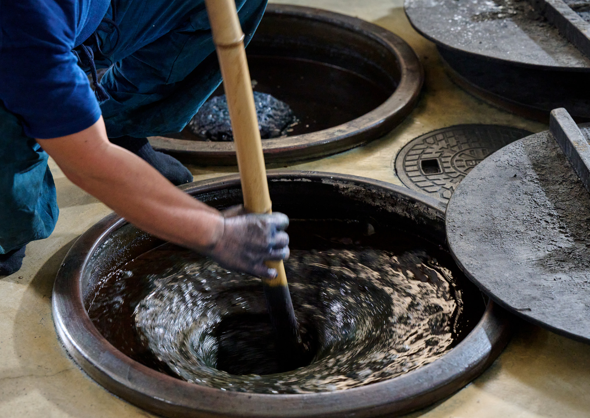 Photo of which is carefully stirred and monitored daily