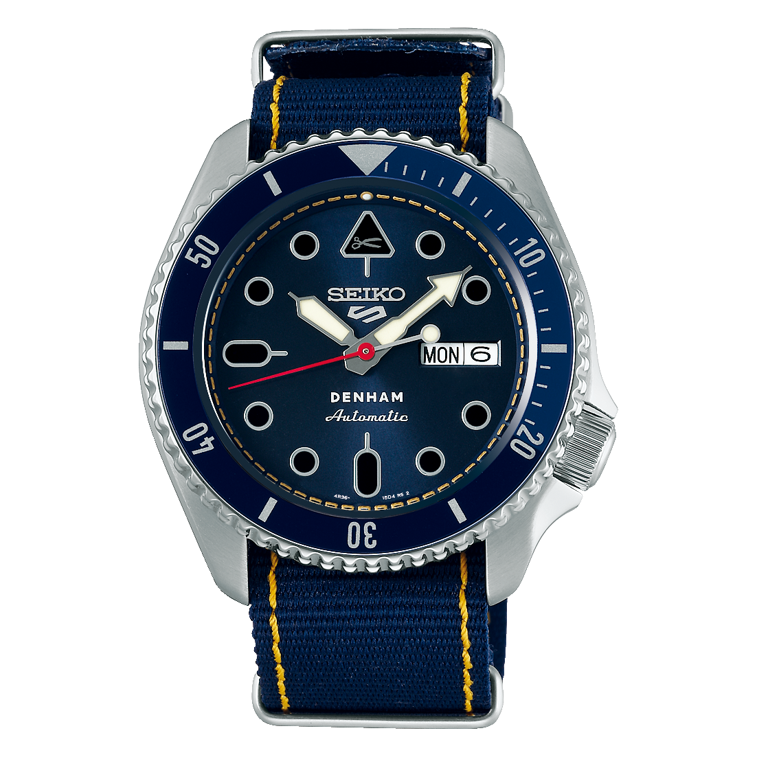 Montre Seiko 5 Automatique SRPG35 - Boîtier 39 Mm Argenté, Bracelet Nylon Beige, Occasion
