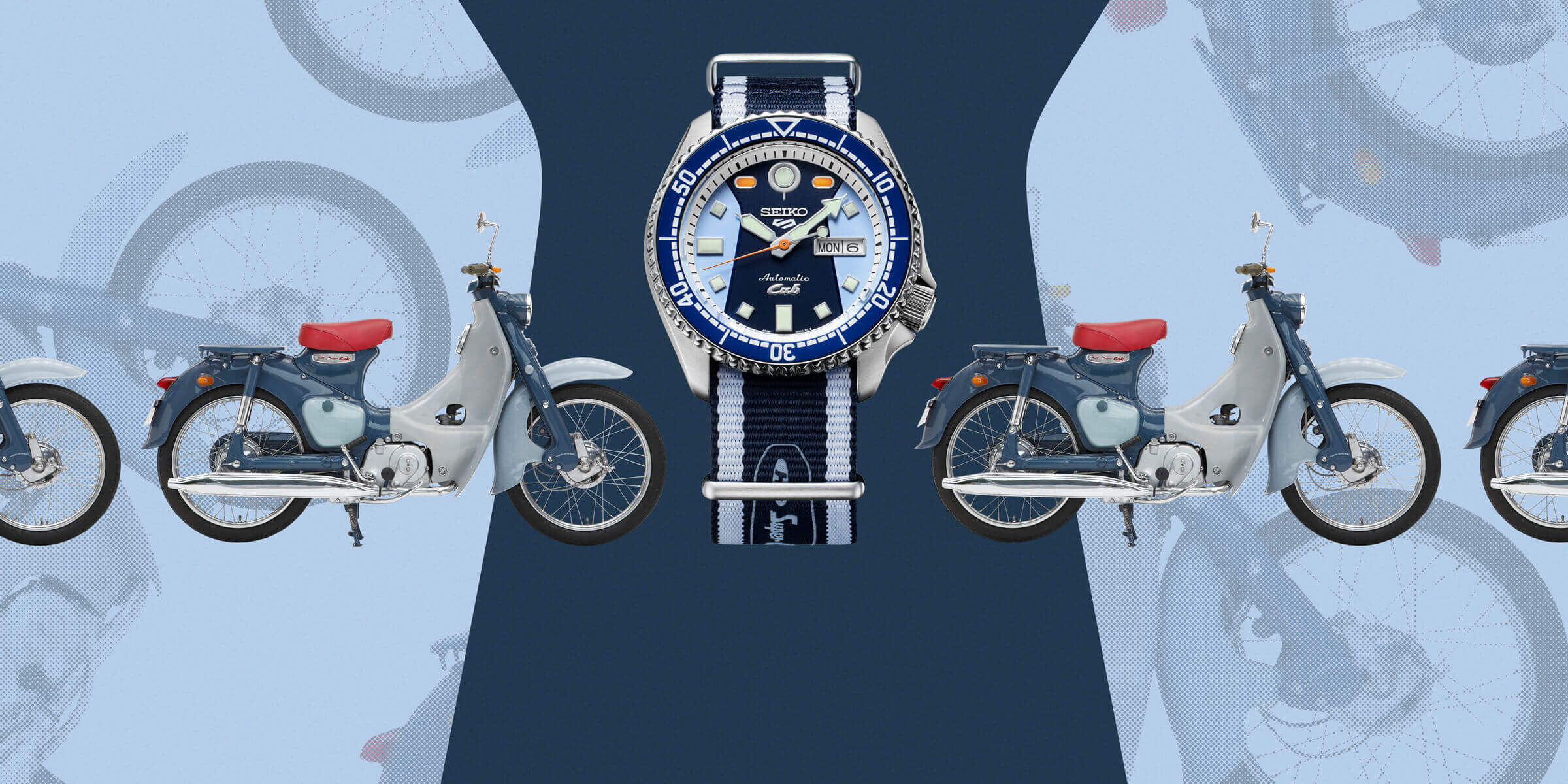 Seiko 5 Sports 55 Tahun Super Cub Edisi Terbatas