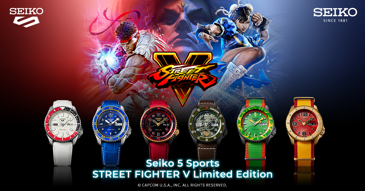 Seiko 5 Sports STREET FIGHTER V Limited Edition | KEN model | Seiko Watch  Corporation