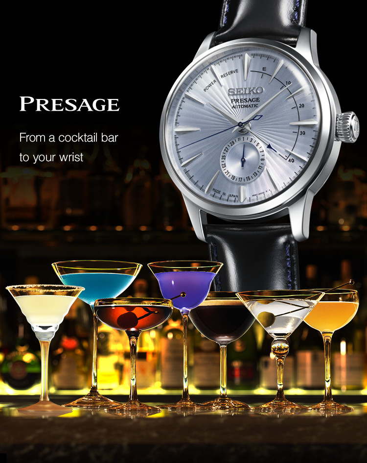 PRESAGE From a cocktail bar to your wrist