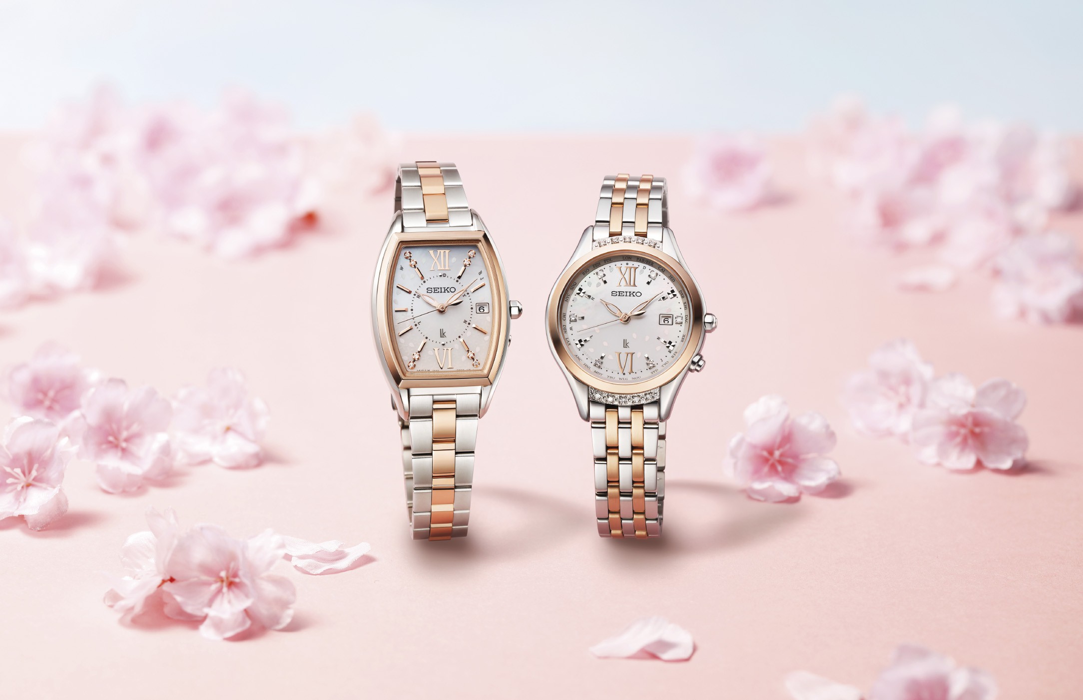 SEIKO ｾｲｺｰ ﾙｷｱ 桜ﾋﾟﾝｸ ﾚﾃﾞｨｰｽ - 腕時計