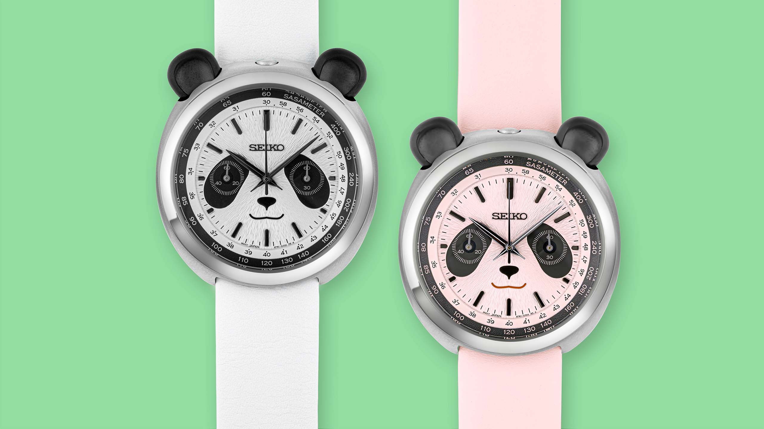 稼働品　SEIKO セイコー パンダクロノグラフ クォーツ 腕時計 腕時計の新たな可能性を探る「パワーデザインプロジェクト」より、 愛
