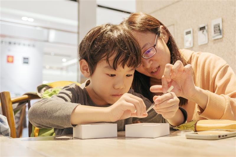 写真：台湾 - 台北でのわくわく時計教室の様子