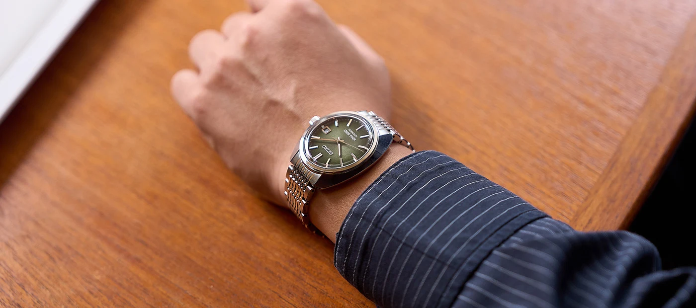 写真：SDKA021 KING SEIKO 着用イメージ