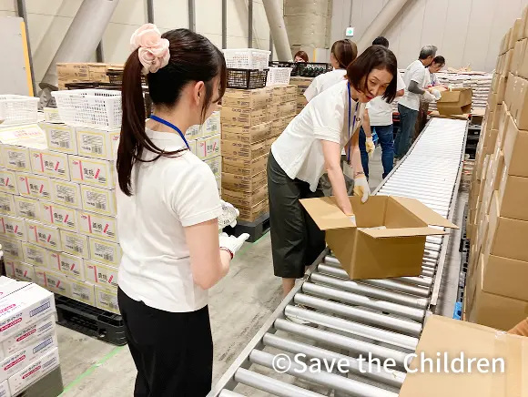 画像：セーブ・ザ・チルドレン 活動風景