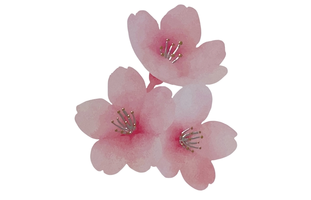 Photo of A charm with a cherry blossom pattern