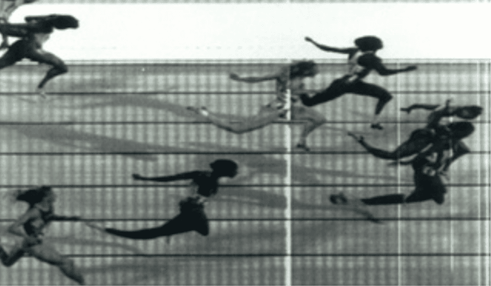 写真：第4回世界陸上競技選手権の公式計時