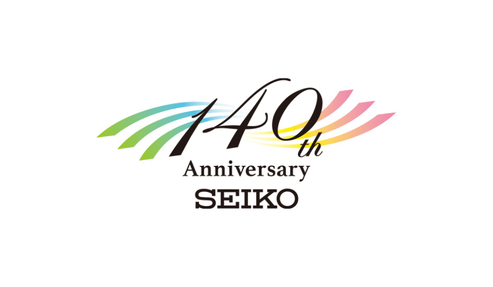 セイコー創業140周年のロゴ