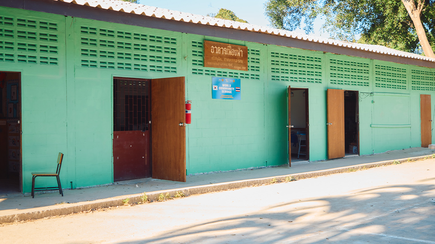 Foto del edificio de la escuela Ban Maelankam