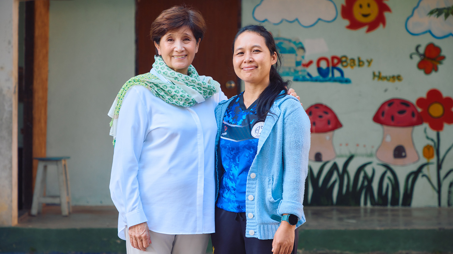 Foto de Mari Christine con Phakamon Tantibanlue