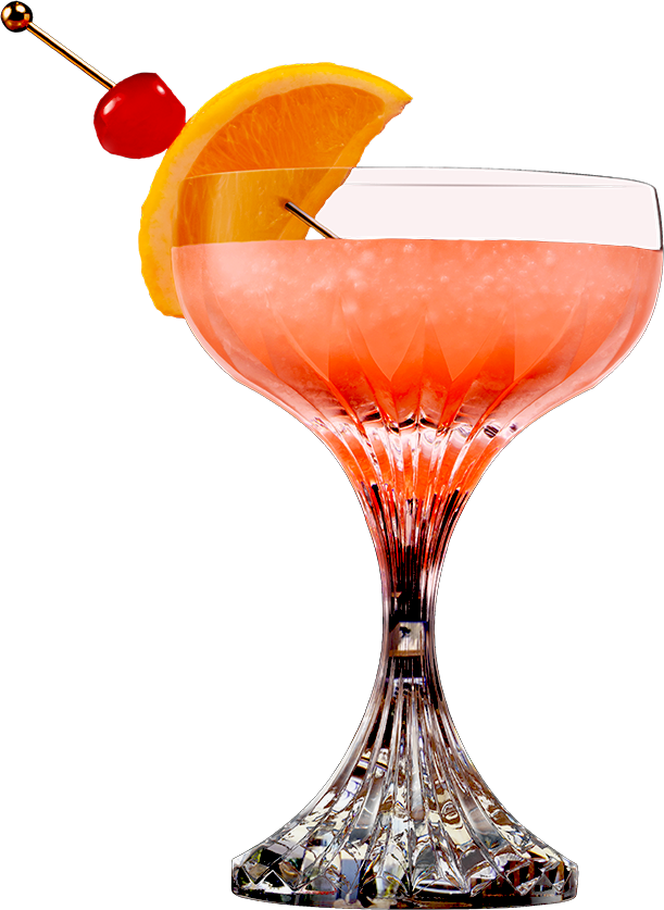 The image of a cocktail, the Tequila Sunset