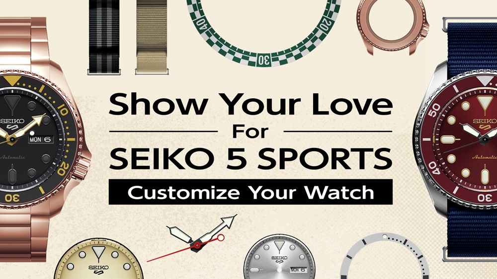 Photo of Show Your Love For SEIKO 5 SPORTS Customize Your Watch