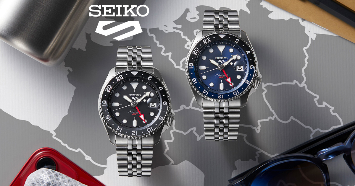 Seiko 5 Sports broadens its horizons with a new GMT series.