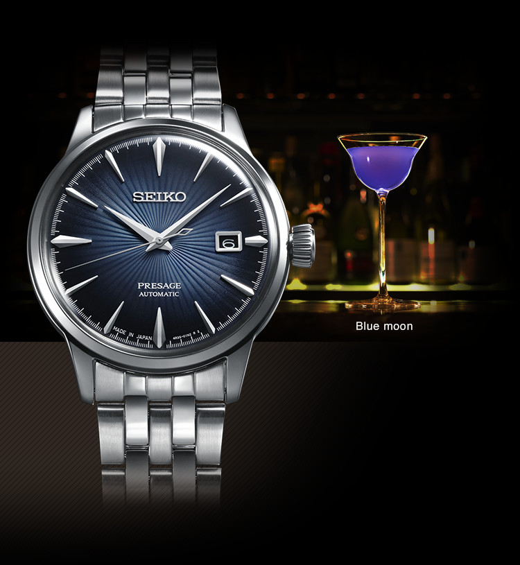 Seiko presage deals blue cocktail