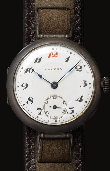 Photo of The "Laurel," Japan's first wristwatch,