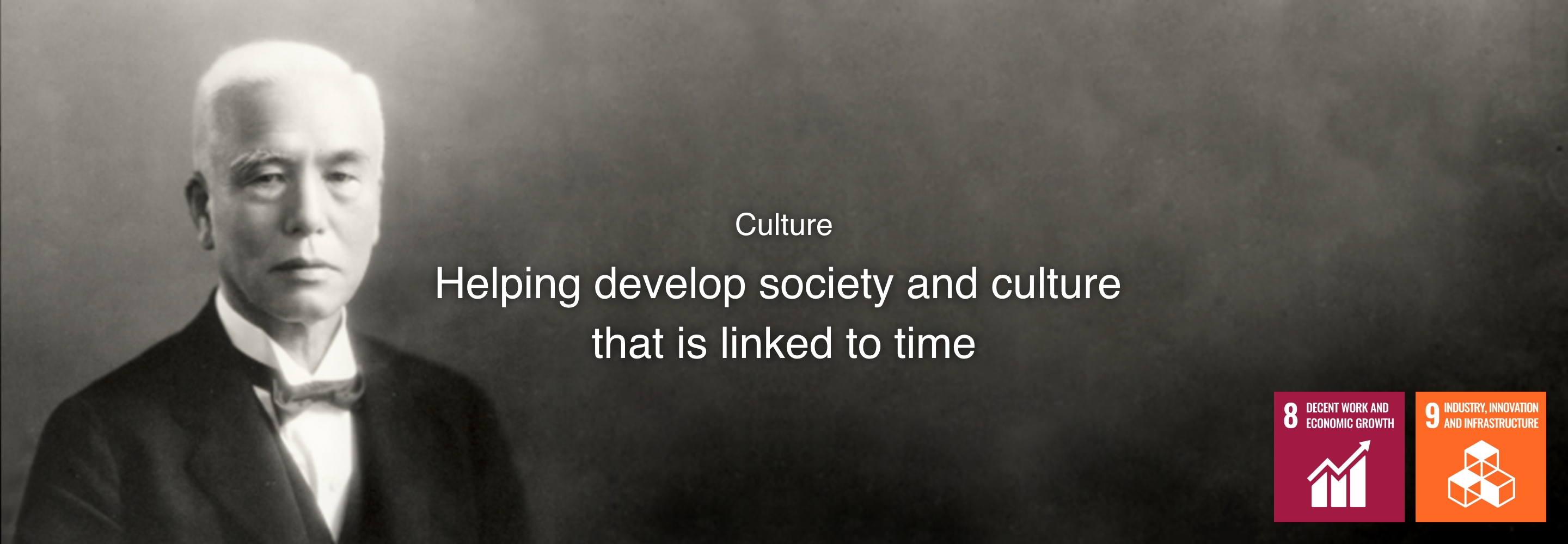 Culture helping develop society and culture that is linked to time