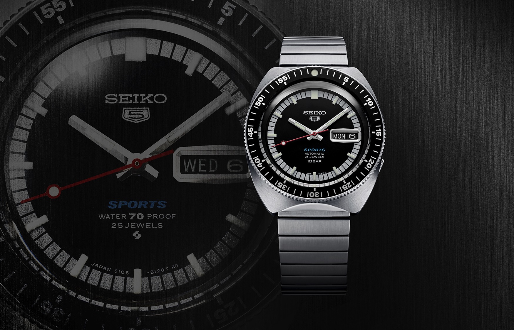 Avenue transmission Tåler Seiko 5 Sports celebrates 55 years with four new creations paying homage to  its origins. | Seiko Watch Corporation