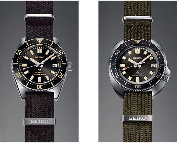 Two creations presented on a new type of fabric strap made especially for  Prospex diver's watches. | Seiko Watch Corporation