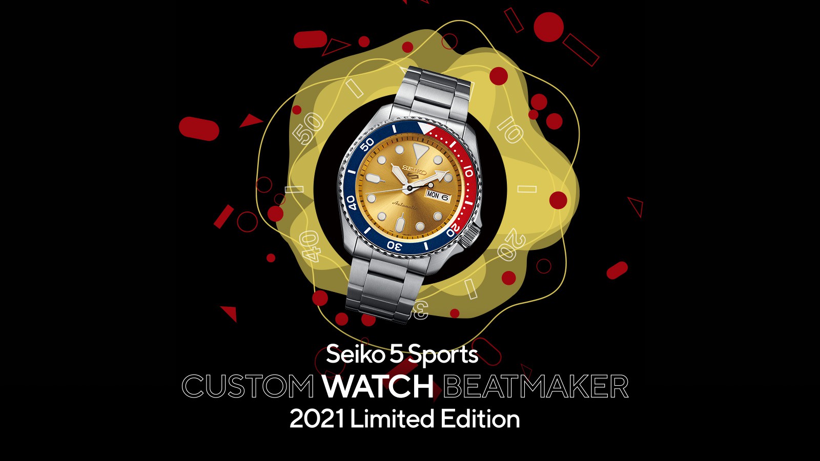 The winning watch from the CUSTOM WATCH BEATMAKER campaign joins the Seiko  5 Sports collection. | Seiko Watch Corporation