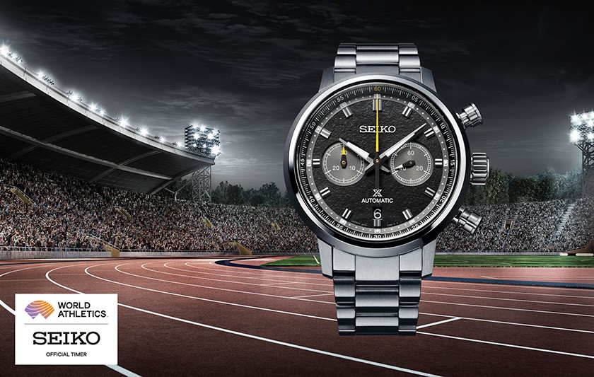 A Prospex Speedtimer chronograph celebrates Seiko's sports timing heritage and the World Athletics Championships, 2022. Seiko Watch Corporation