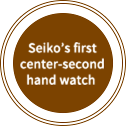 Seiko’s first center-second hand watch