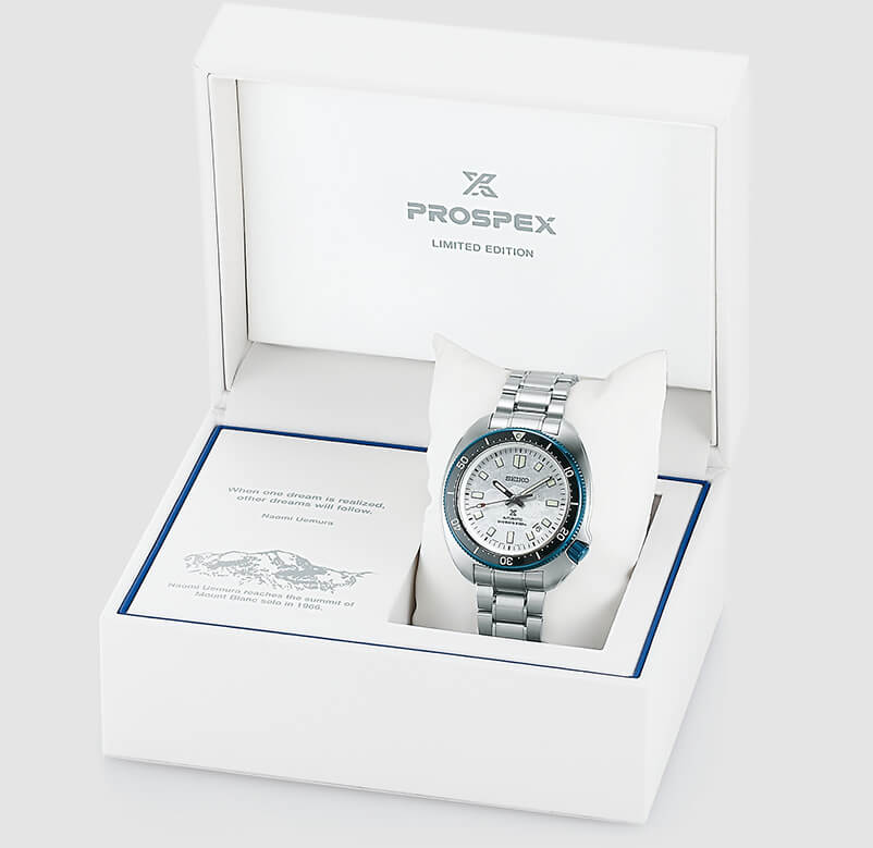 Estojo especial do relógio de mergulho Seiko Prospex SLA069J1