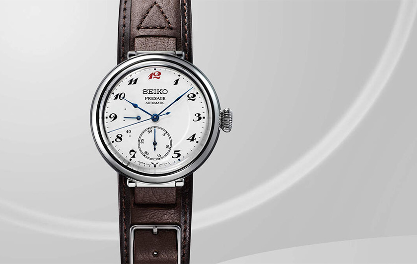 Novo relógio Seiko Presage comemorativo do 110º aniversário do Laurel, o primeiro relógio de pulso da Seiko e do Japão.sário