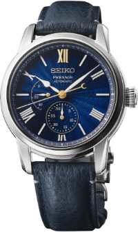 Relógio mecânico Seiko Presage SPB399J1 de edição limitada, com mostrador azul em esmalte Shippo.