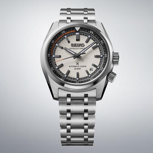 Relógio automático Seiko Prospex Speedtimer SPB513 com contador regressivo.