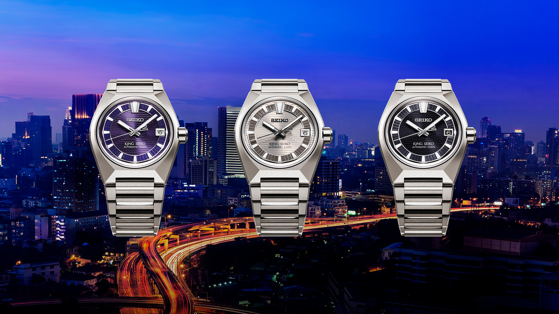 King Seiko VANAC em titânio: HKF001, HKF002, HKF003