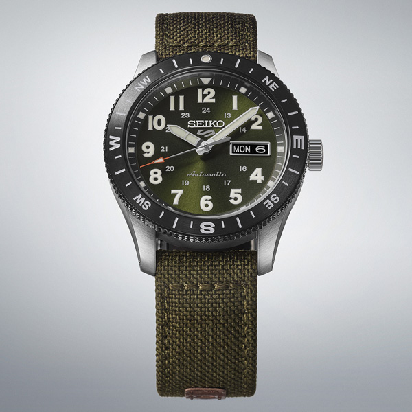 Relógio de campo automático Seiko 5 Sports HDB008K1 (verde-caqui).