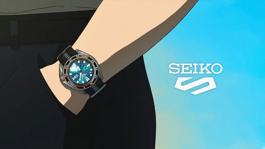 Vídeo de animação do relógio automático Seiko 5 Sports SRPL95K1, edição limitada BAMFORD.