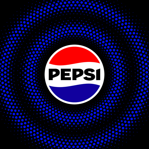 Logótipo Pepsi actual que serve de base a um dos relógios Seiko 5 Sports de edição limitada.