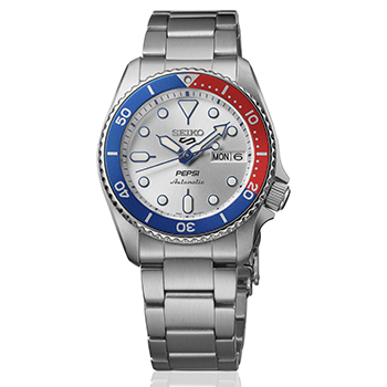 Relógio automático SRPL99, Edição Limitada Seiko 5 Sports x Pepsi.