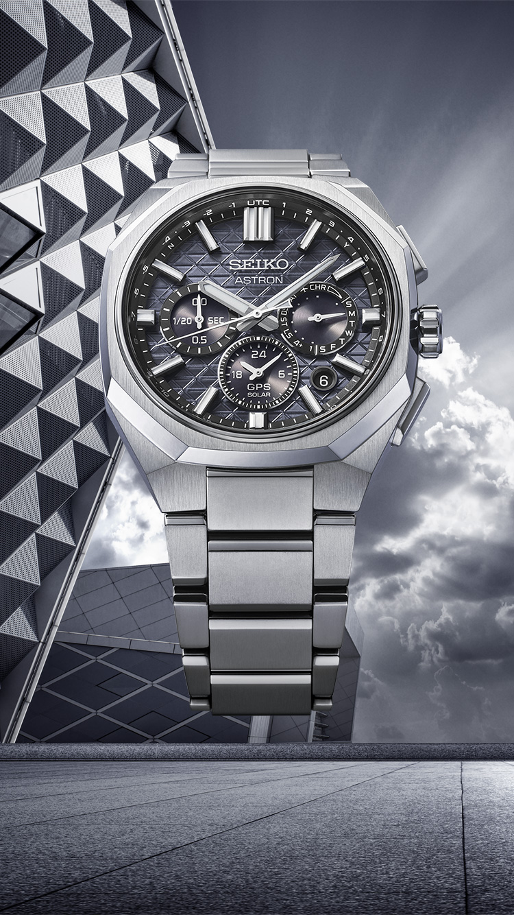 Relógio Seiko Astron GPS Solar HAB002J1 (mostrador preto).