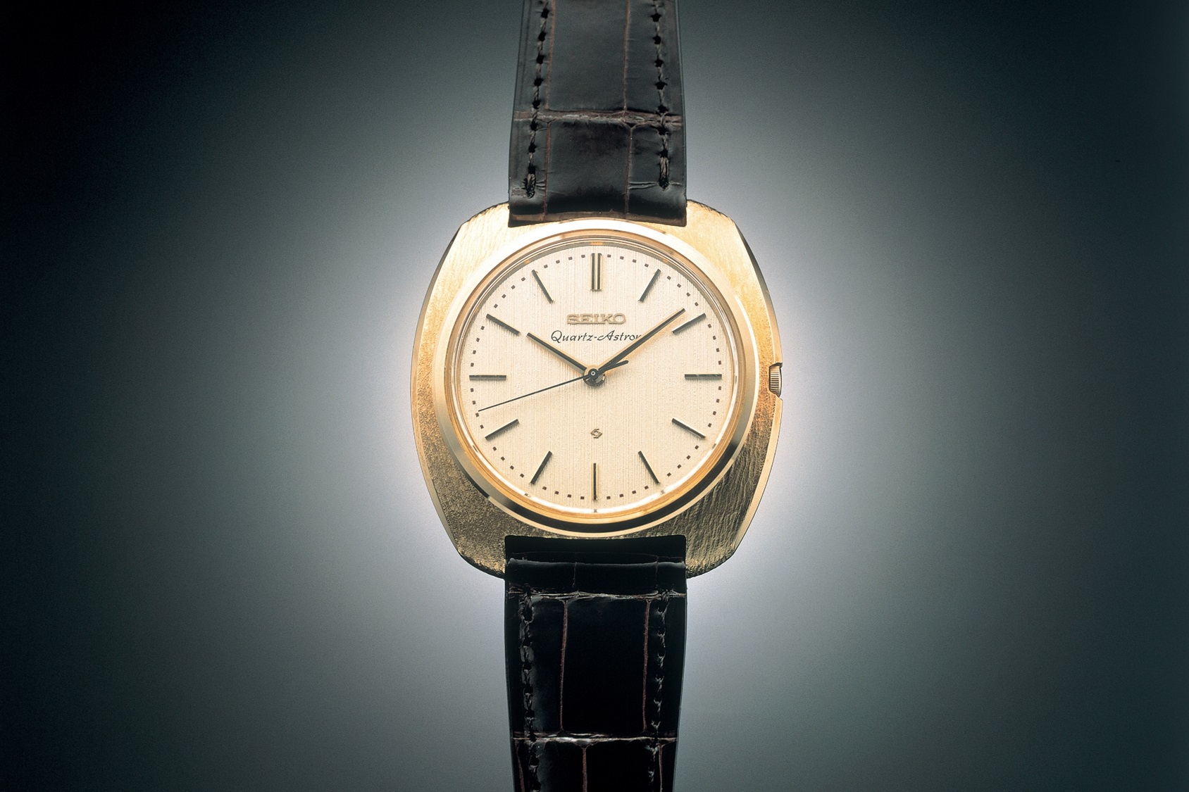 O primeiro relógio de pulso de quartzo do mundo, o Seiko Quartz Astron.