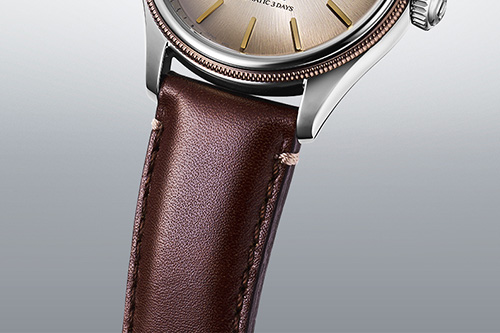 Bracelete em pele reciclada do relógio Seiko Presage Classic SPB529
