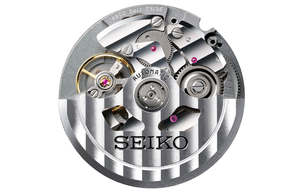 Calibre 8L35, um movimento mecânico automático desenvolvido pela Seiko especificamente para relógios de mergulho, com altos-níveis de desempenho e beleza funcional.