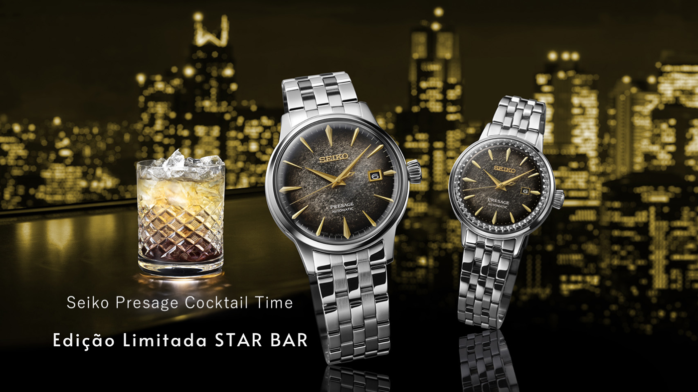 Entrada Página Especial Seiko Presage Cocktail Edição Limitada STAR BAR 2024