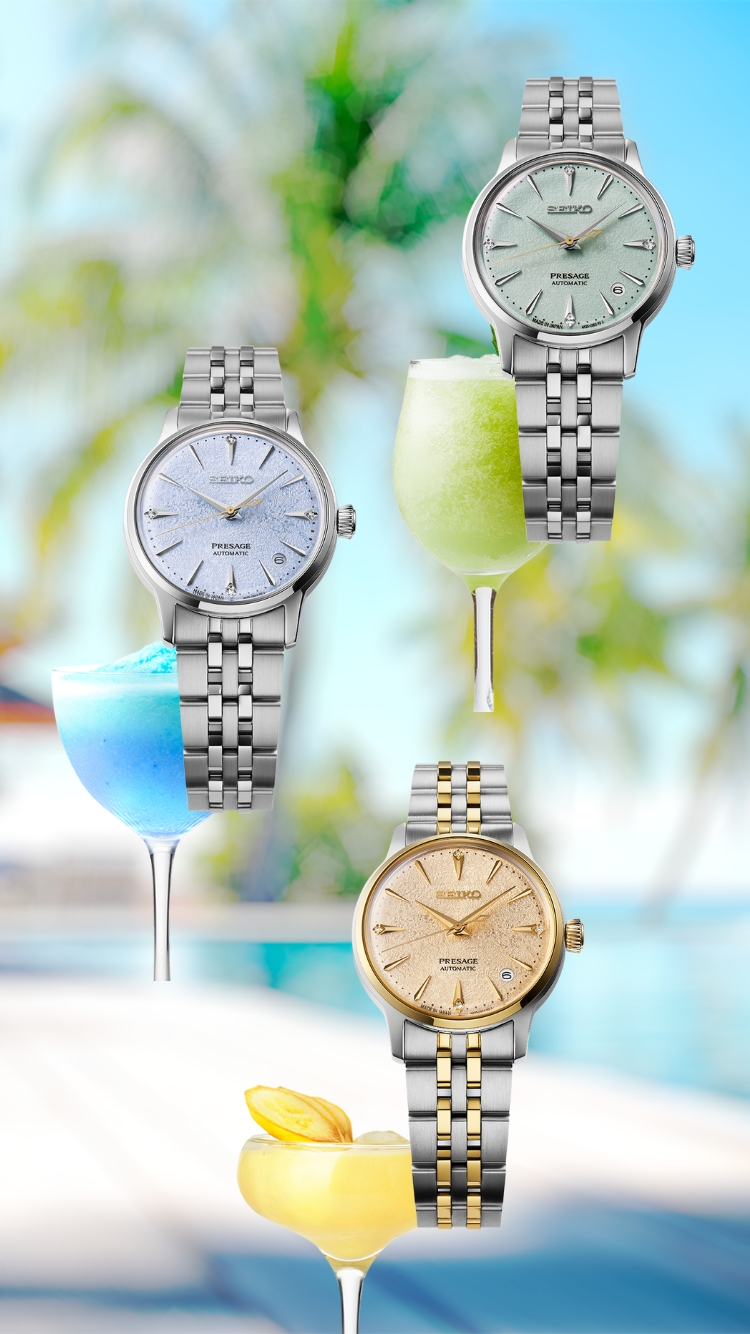 Seiko Presage Cocktail Time: colecção Frozen Cocktails (SRPL61, SRPL63, SRPL64)