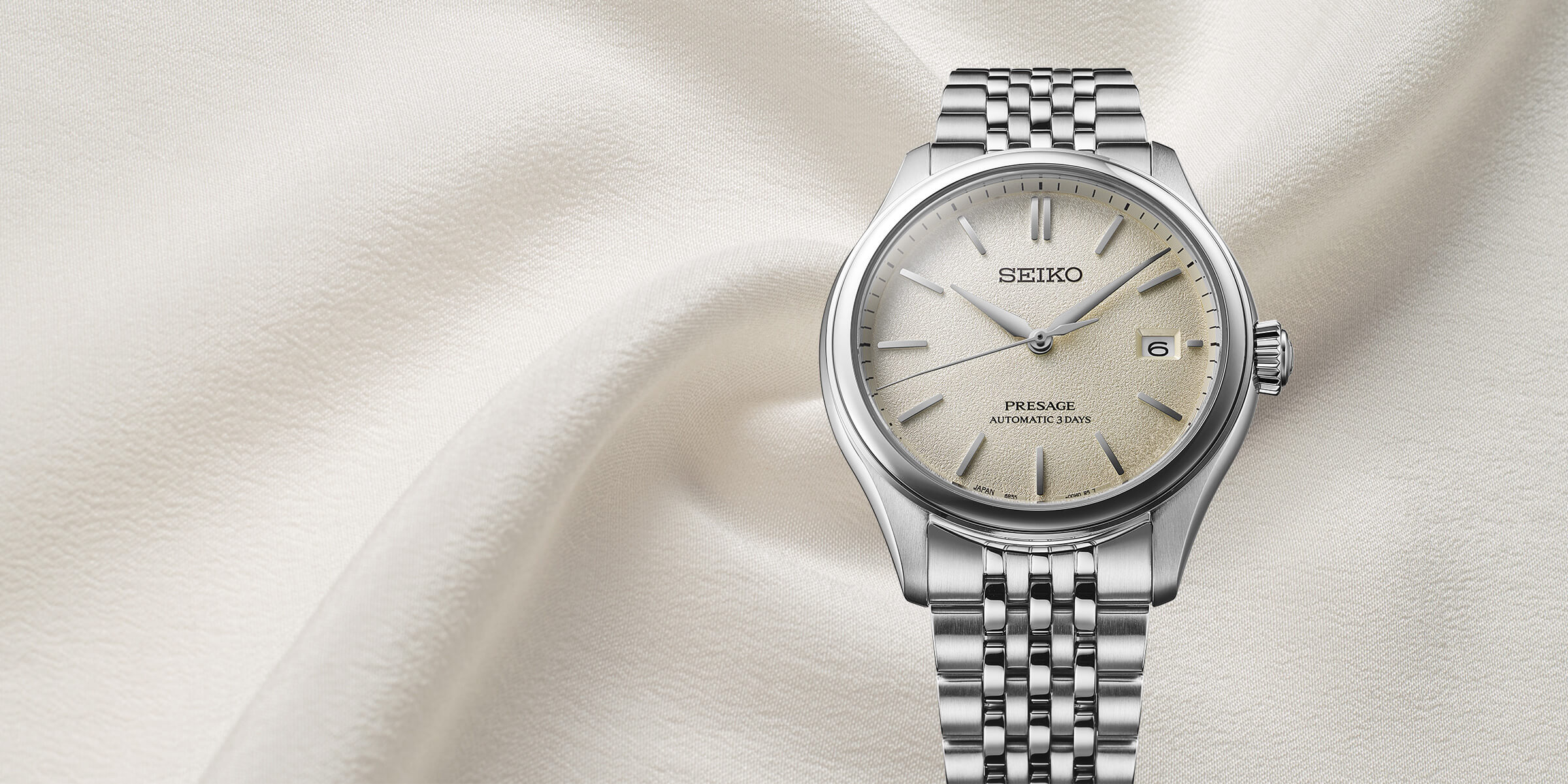 Relógios Seiko Presage Classic Series com Janela de Data