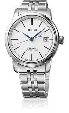 Foto do relógio com mostrador em esmalte Seiko Presage Classic Series SPB403