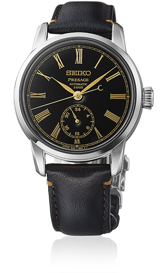 Foto do relógio Seiko Presage Classic Craftsmanship em lacado Urushi SPB499.