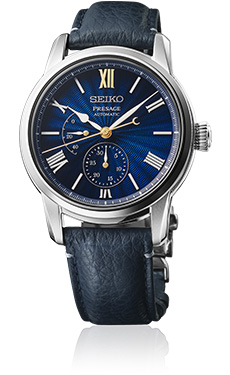 Foto do relógio Seiko Presage Classic Series Craftsmanship em esmalte Shippo SPB399